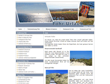Tablet Screenshot of mein-foehr-urlaub.com